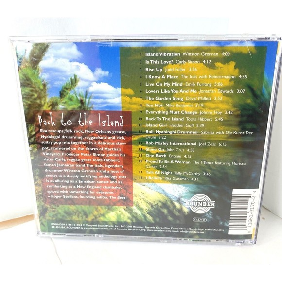 CD Back to the Island Reggae from Marthas Vineyard, Carly Simon, Var Artists - Picture 2 of 5